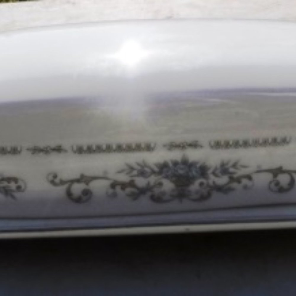 Vintage Wade Fine Porcelain China Covered Butter Dish (Diane Pattern)